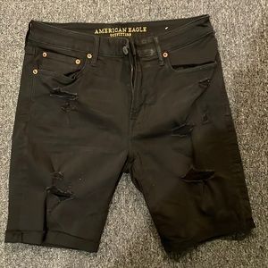 Black American Eagle Jean shorts